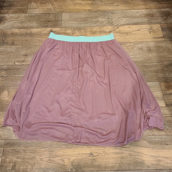 2XL Lularoe Mint & Rose Skirt